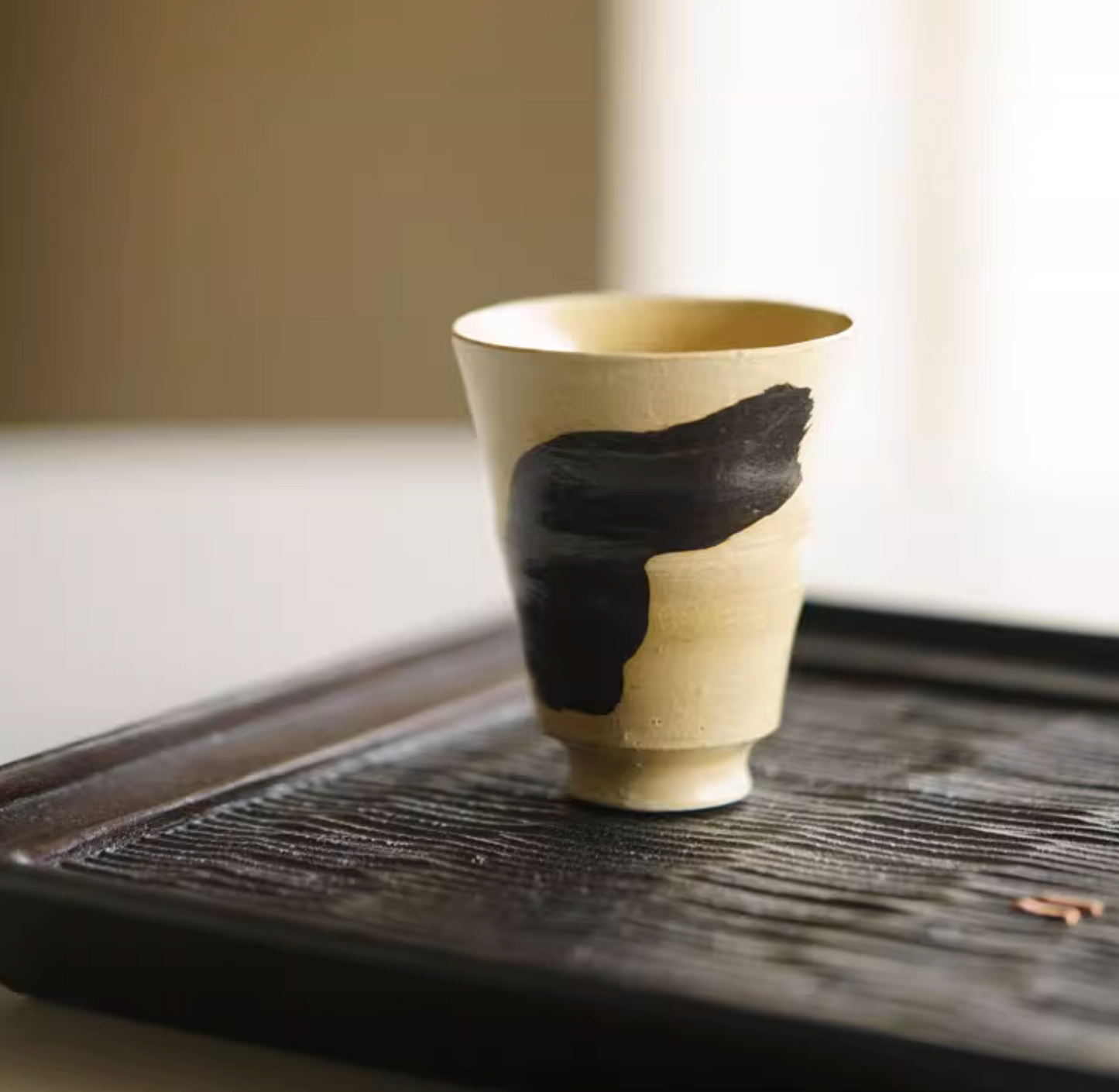 Black and White Ink Painting Jingdezhen Handcrafted Ceramic Tea Set