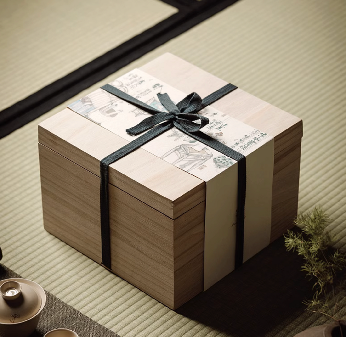 Vegetal Ash Glaze Color Gift Box Home Tea Set