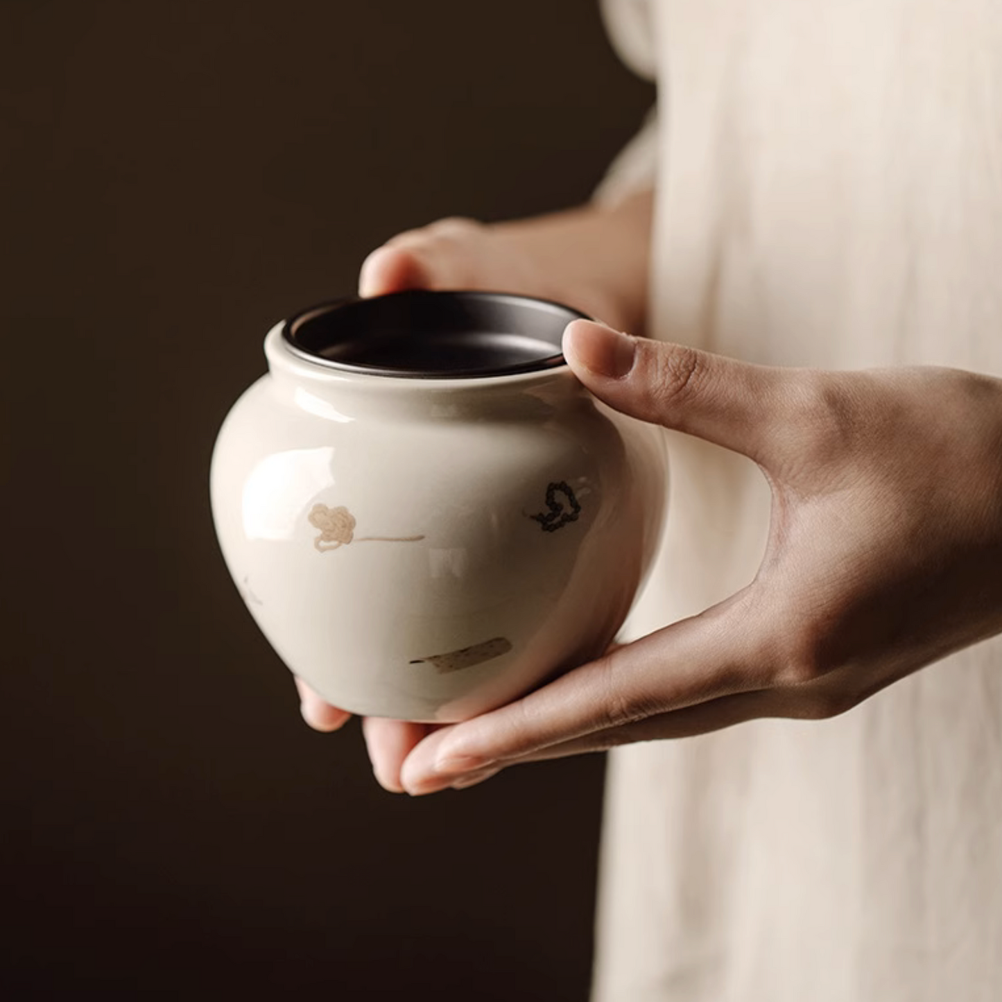 Vegetal Ash Glaze Color Gift Box Home Tea Set