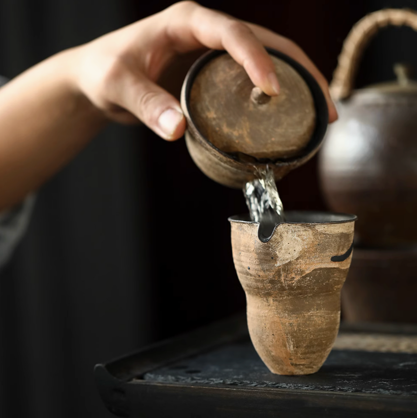 "FULU" Artistic Ceramic Tea Set from Jingdezhen