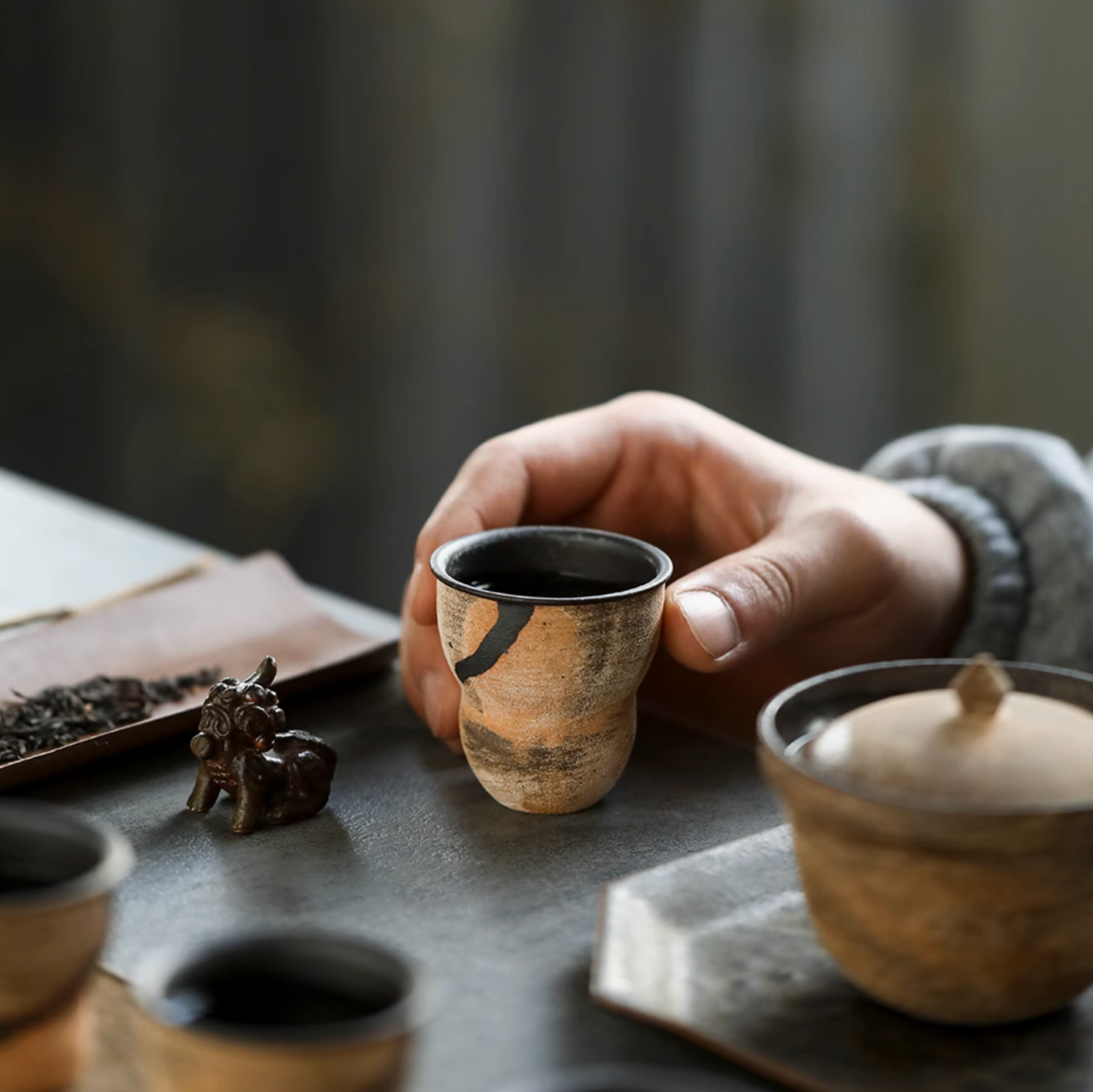 "FULU" Artistic Ceramic Tea Set from Jingdezhen