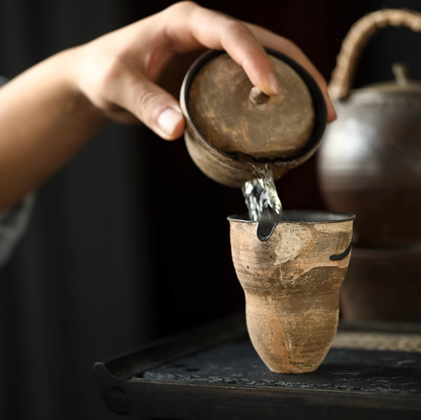 "FULU" Artistic Ceramic Tea Set from Jingdezhen