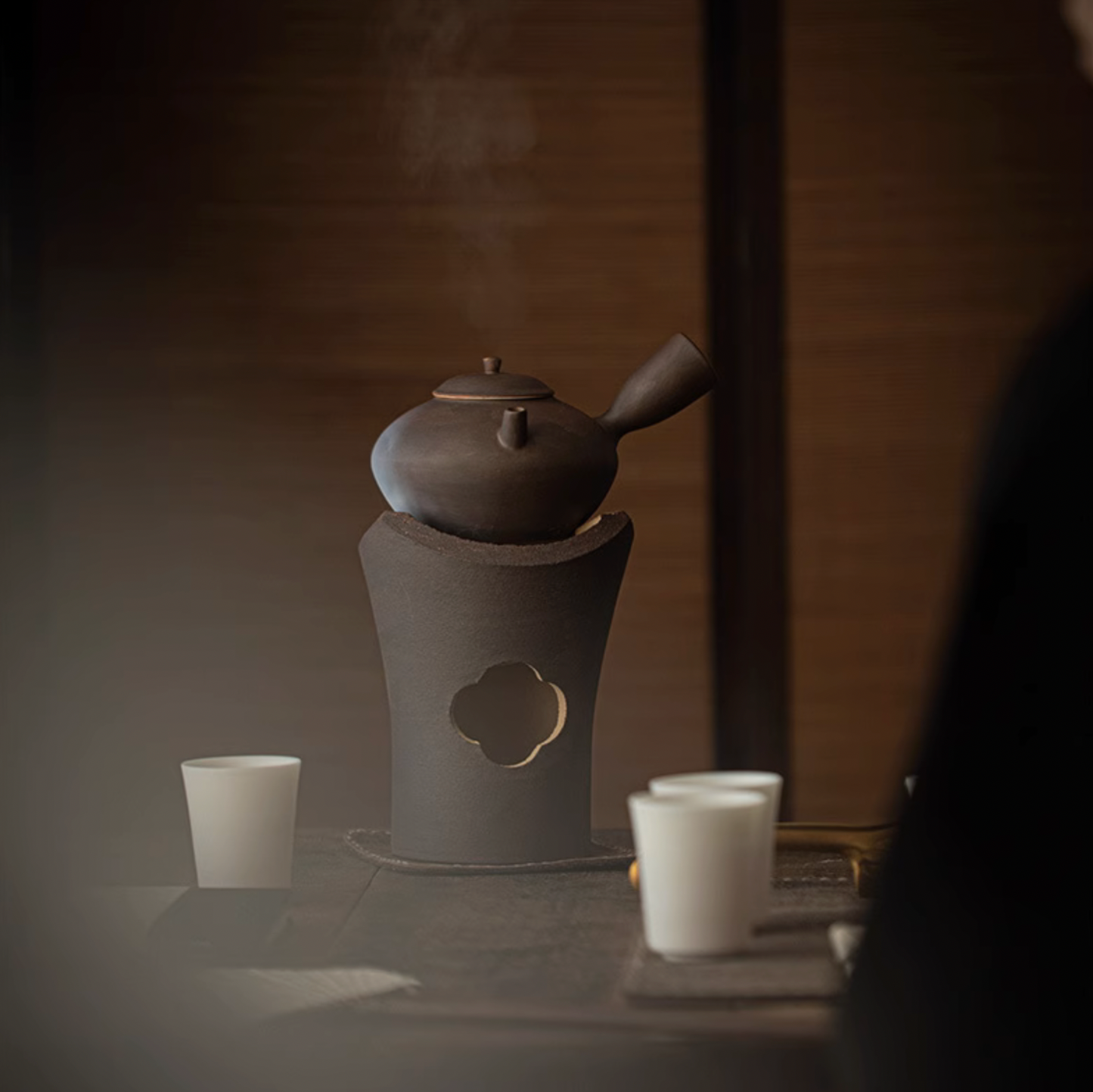 “Ruyi" Charcoal-fired Pottery Stove Tea Set-Home Use for Boiling Tea and Water